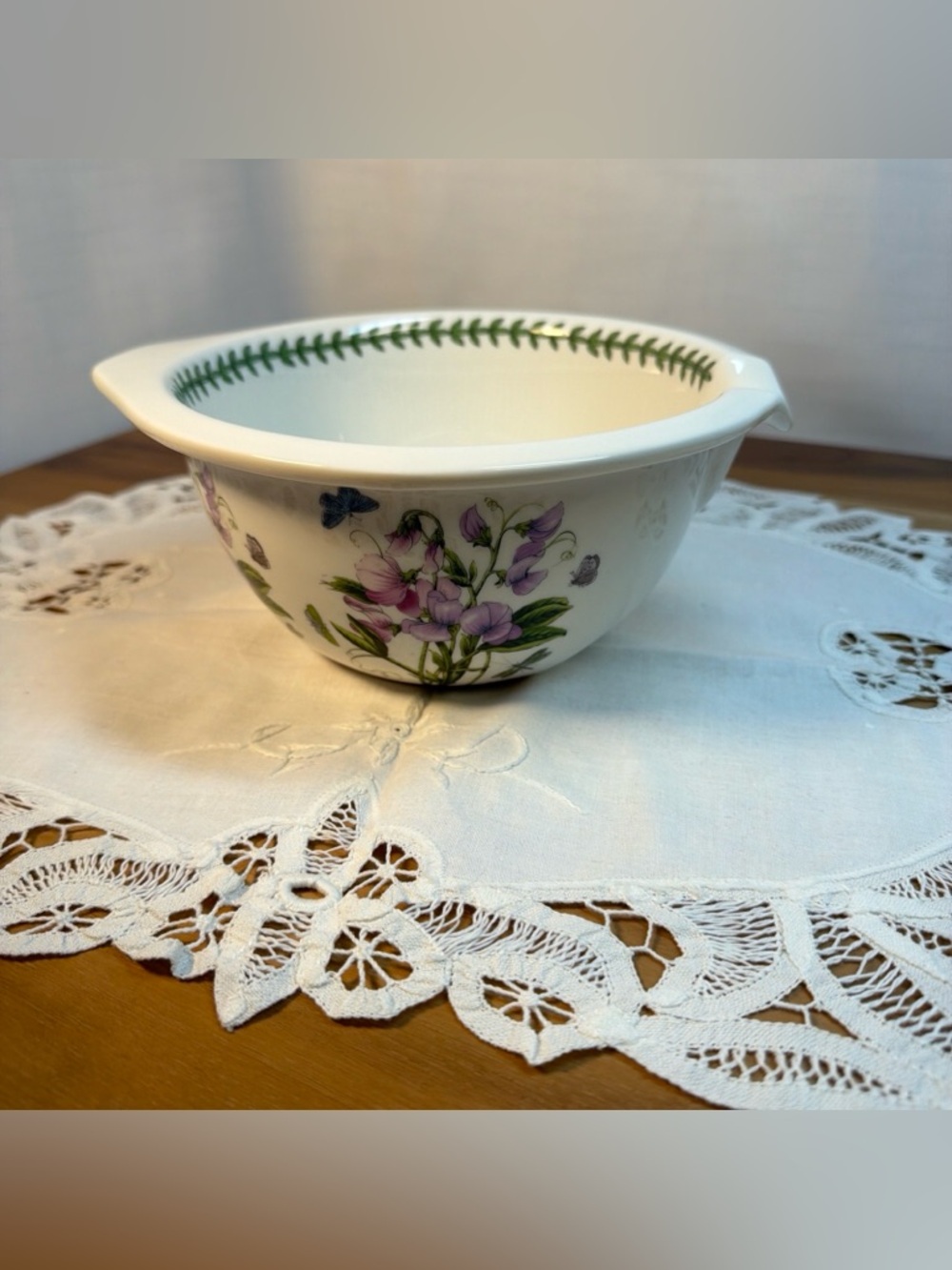 Portmeirion Botanic Garden Grip Stand Bowl Small Portmeirion Sweet‎ Pea D-8,5”